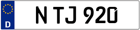 Trailer License Plate
